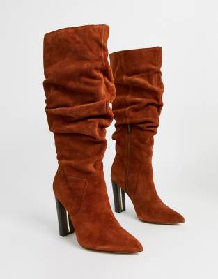 tan slouch boots