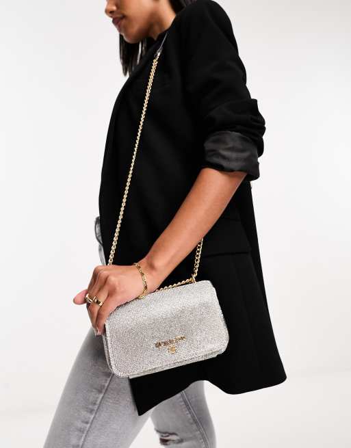 River Island - Sølvfarvet crossbody-taske med vedhæng, 4 af 4