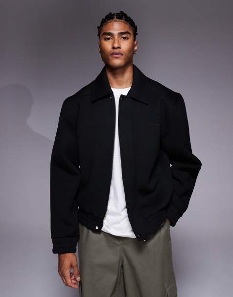 River Island smart bomber jacket in black - view 1
