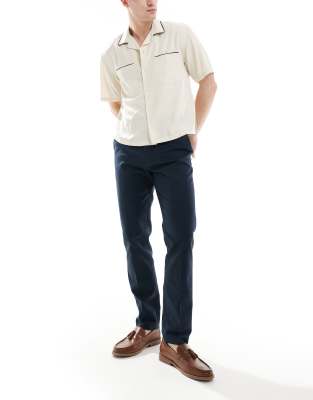 smart chinos in navy