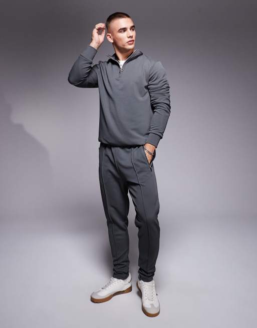 Smart grey joggers online