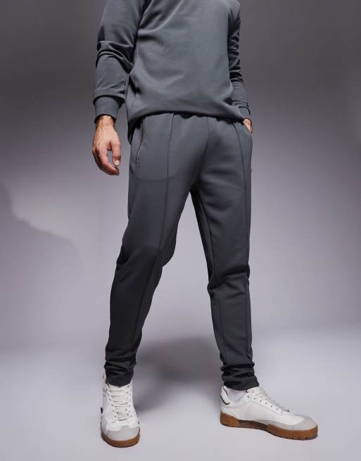 Smart grey joggers online