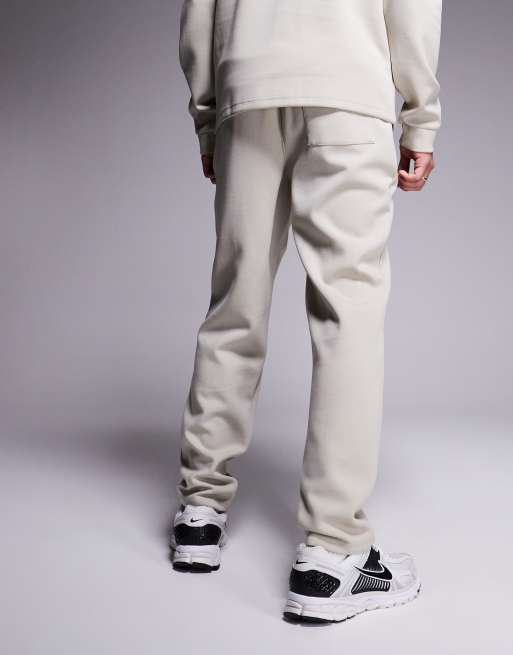 River Island smart joggers co-ord in light grey ASOS
