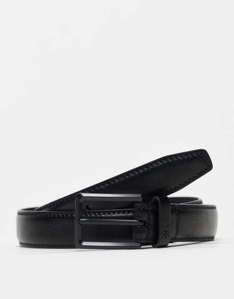 River Island smart pu belt in black