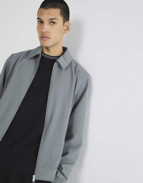 River Island Smart shacket in grey - view 1
