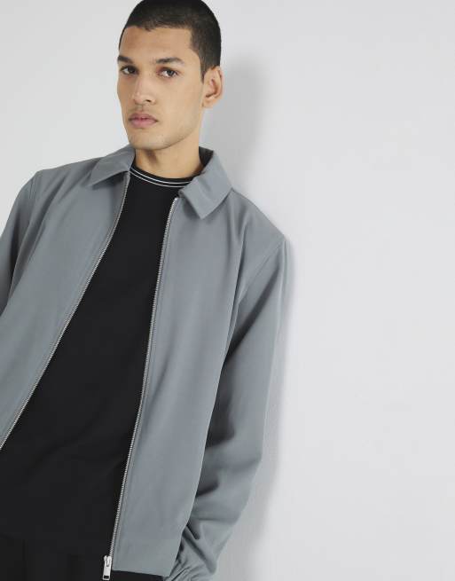 River Island Smart shacket in grey