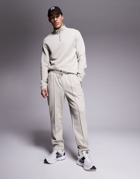 River Island smart sweatpants in light gray - part of a set - view 1