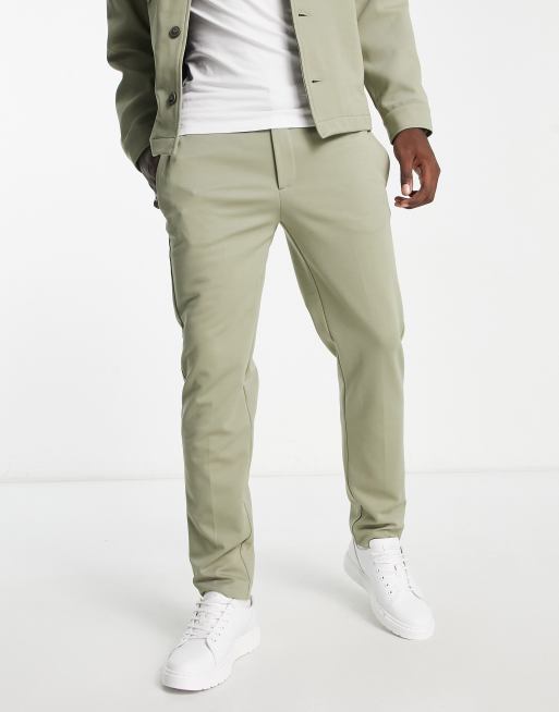 River Island smart trackies in green (part of a set) | ASOS