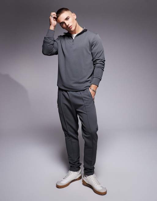 River Island smart trackies in grey (part of a set)