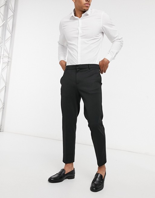 River Island smart trousers in texture
