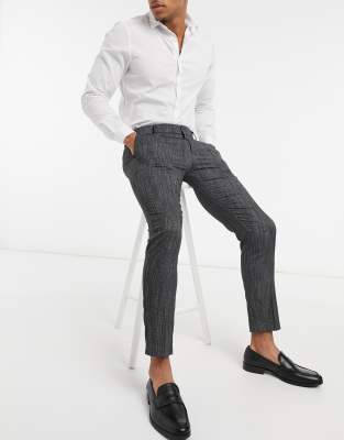 mens cropped smart trousers