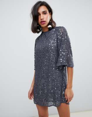 river island sequin dress