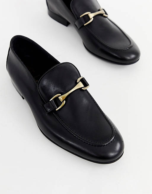 River Island snaffle loafers in black | ASOS