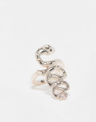 River Island snake ring in gold