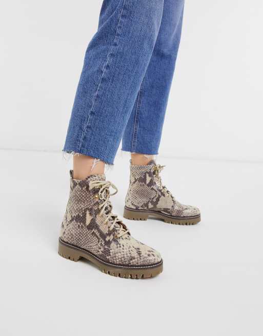 River island hot sale snake boots