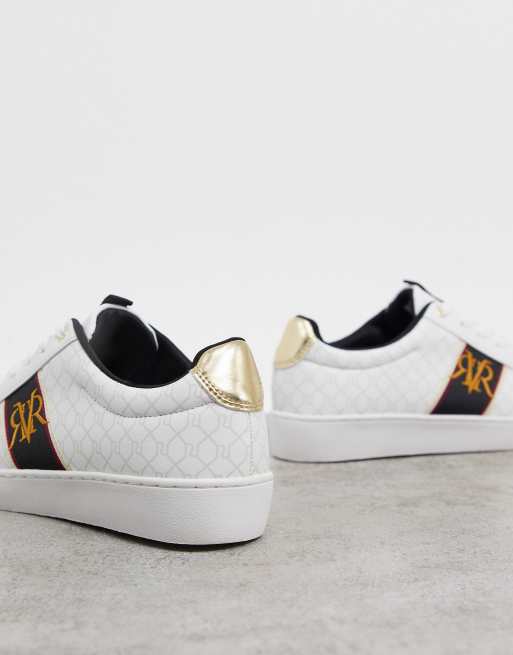 River Island Sneaker mit Monogramm Logo in Wei ASOS