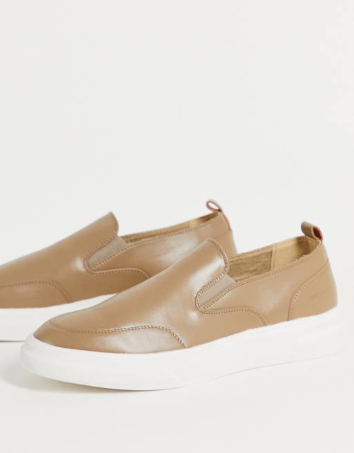 River Island – Sneaker zum Hineinschlüpfen in Braun