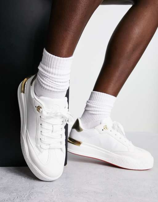 River Island Sneakers met veters contrasterende rand en