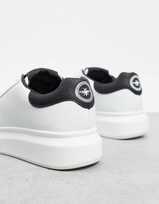 River Island sneakers with chunky sole in white