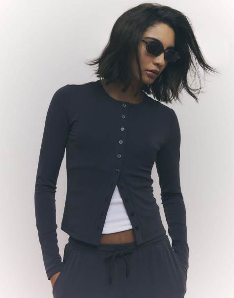 River Island Soft touch cardigan in grey - view 1