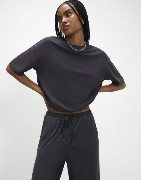 River Island Soft touch t-shirt in grey - view 1