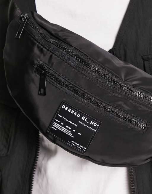 River Island - Sort crossbody-bæltetaske med dobbelt lynlås, 3 af 4