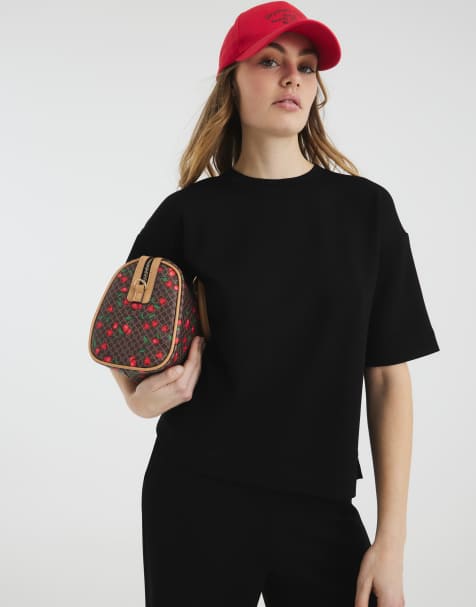 River Island - Sort T-shirt i firkantet pasform - view 1