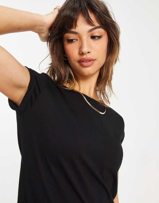 River Island — Sort T-shirt med korte ærmer, 3 af 4