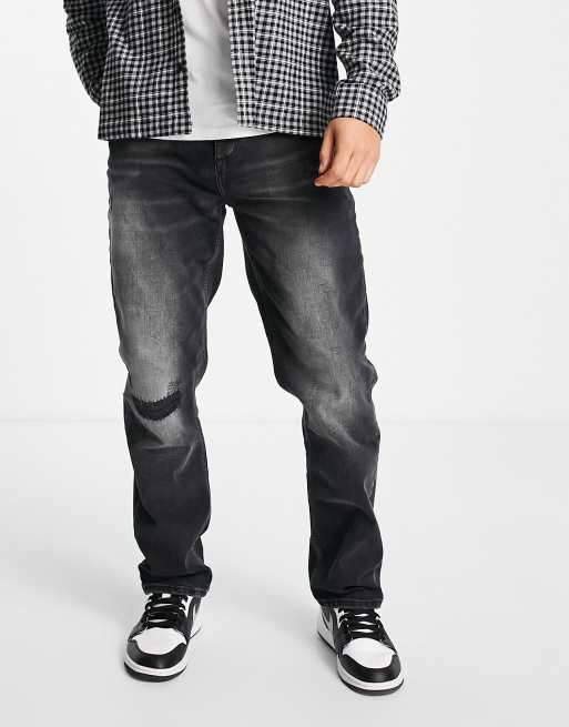 River Island - Sorte jeans med lige ben