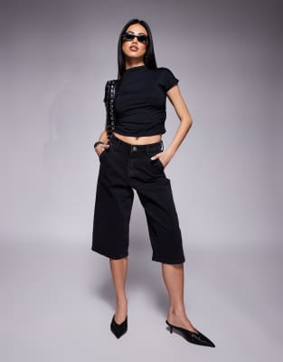River Island - Sorte jorts - view 1
