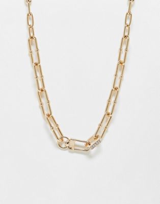 River Island spesh link chain necklace in gold