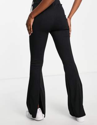 flare leg trousers