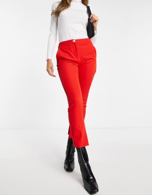 Red cigarette clearance trousers