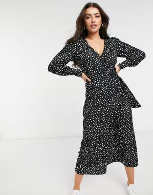 Polka Dot Wrap Dress