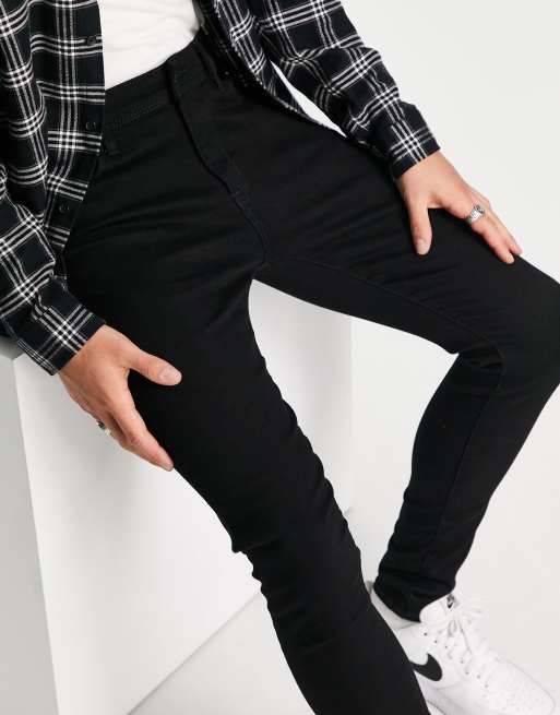 Black spray store on jeans mens