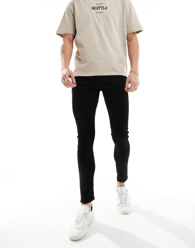 River Island - spray on jeans in black