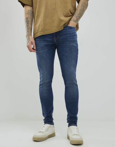 River Island Spray on jeans in blue - dark - view 1