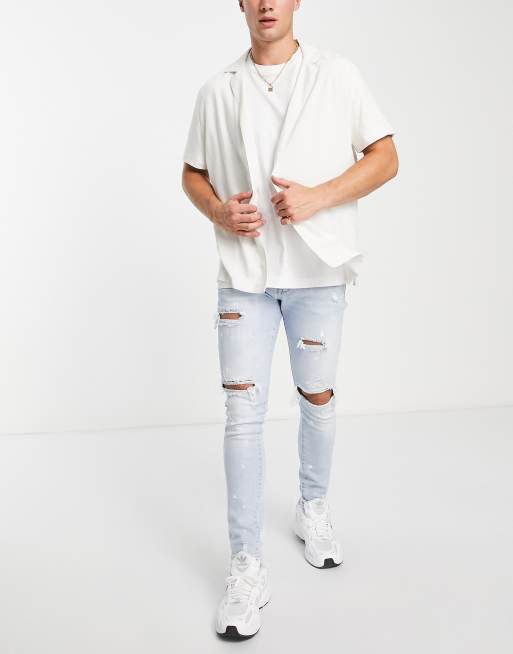 Asos ripped cheap jeans mens