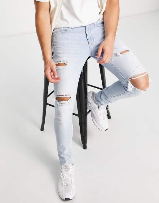 Ripped jeans sale mens river island