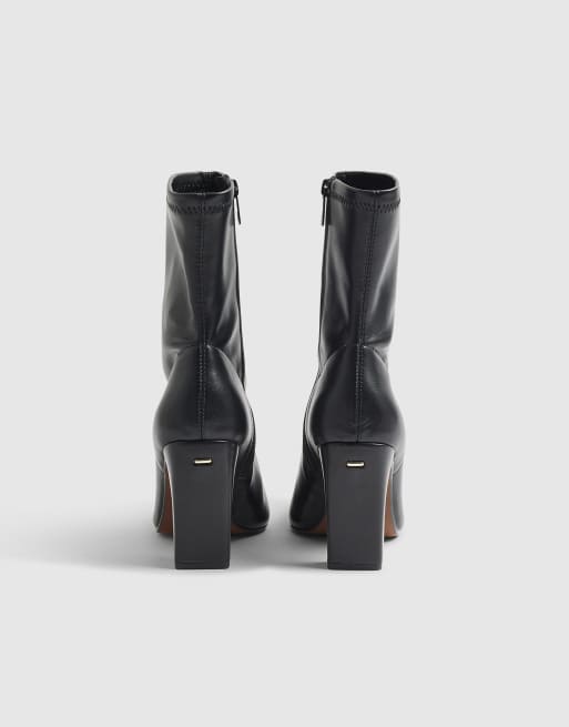 River Island Square heel stretch boots in black , 4 of 4