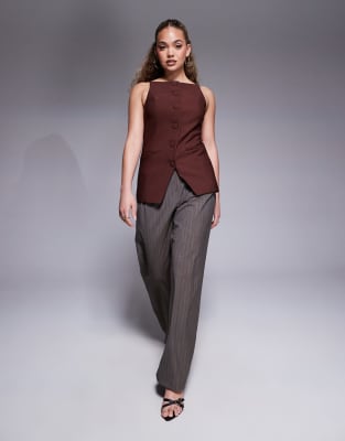 RIVER ISLAND SQUARE NECK STRAPPY VEST 