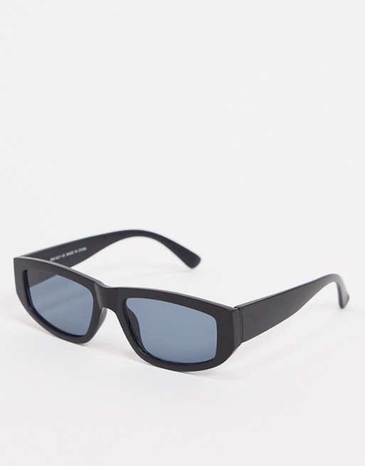 River Island square sunglasses in black
