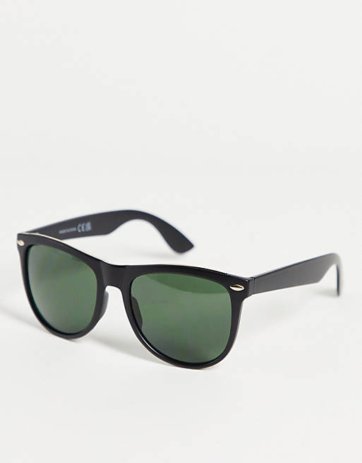 River Island square sunglasses in black