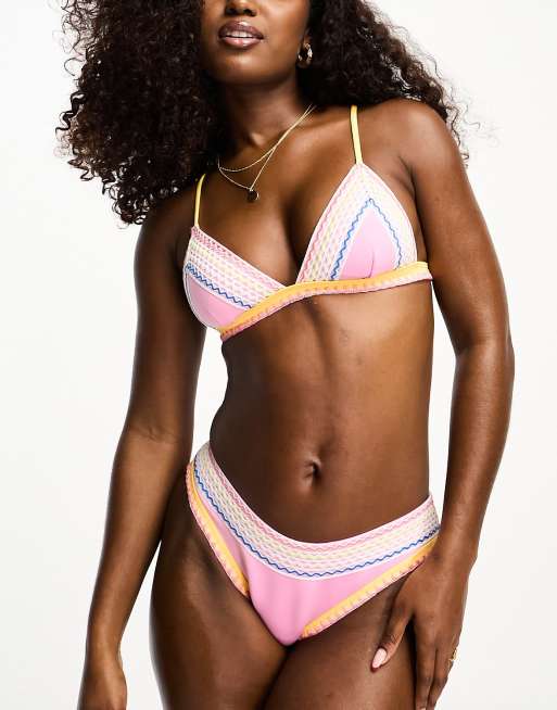 Puma Womens/Ladies Triangle Bikini Top (M) (Pink) 