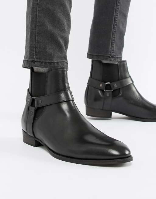River Island - Stivaletti Chelsea stile western neri con tacco cubano, 2 di 4