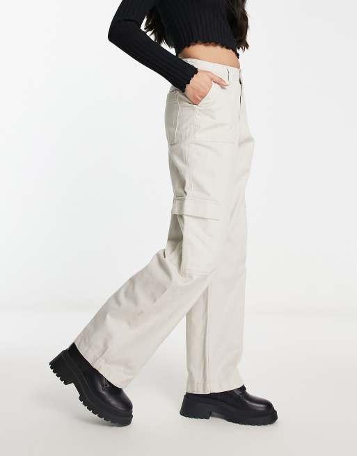 ECRU CARGO PANTS