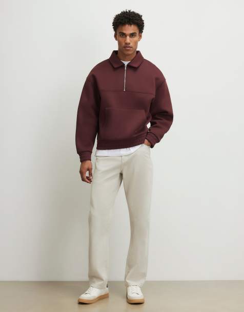 River Island Straight fit jeans in ecru - view 1