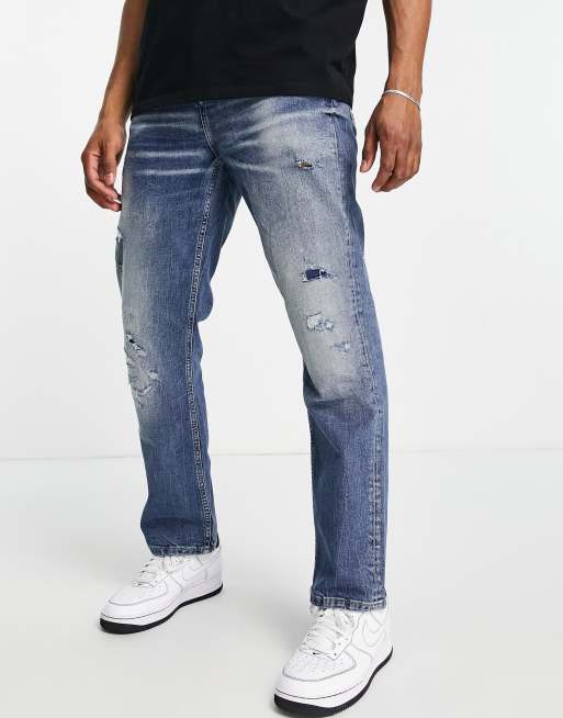 River Island straight jeans in blue, 2 of 4