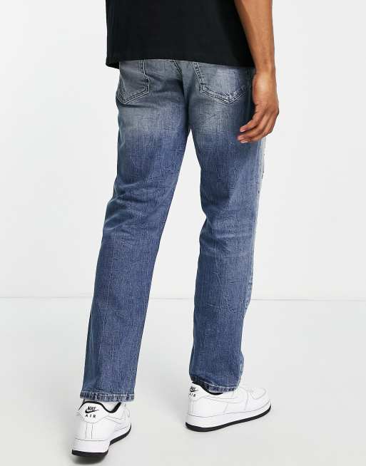 River Island straight jeans in blue, 4 of 4