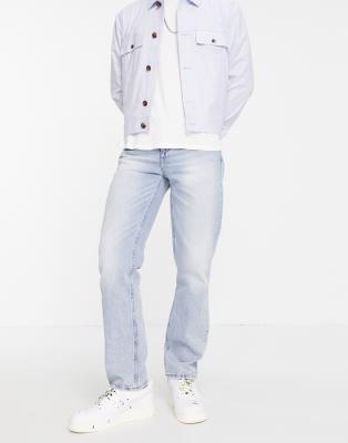 River Island straight jeans in blue - view 1